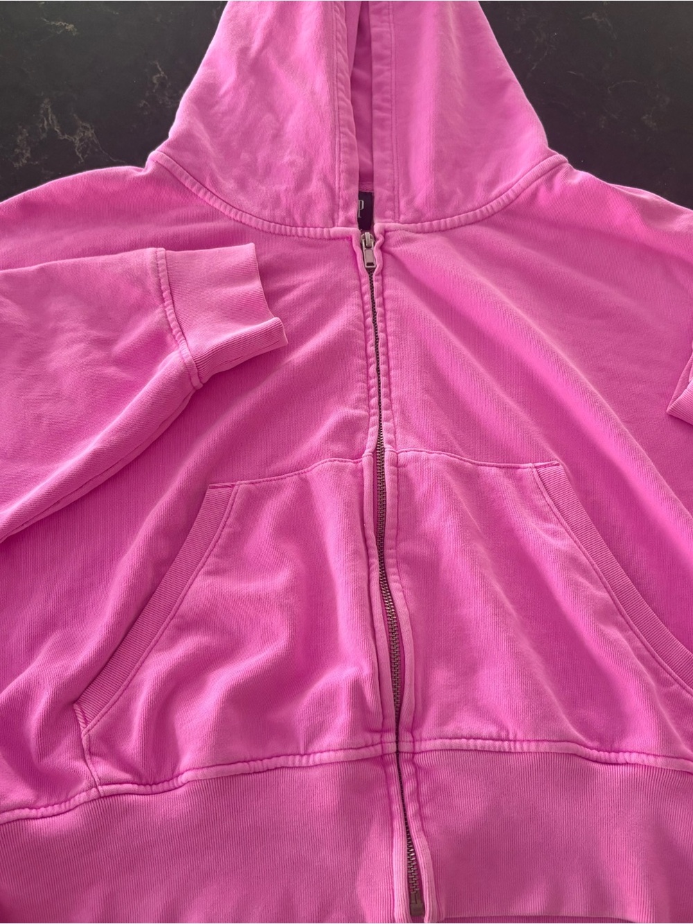 GAP Bright Pink Full-Zip Hoodie